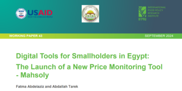 Digital tools for smallholders in Egypt: The launch of a new price monitoring tool – Mahsoly